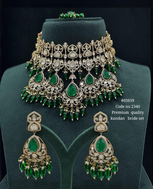 Kundan Bride Set 03639 - KRISHNA'S SWETA JEWELLERY