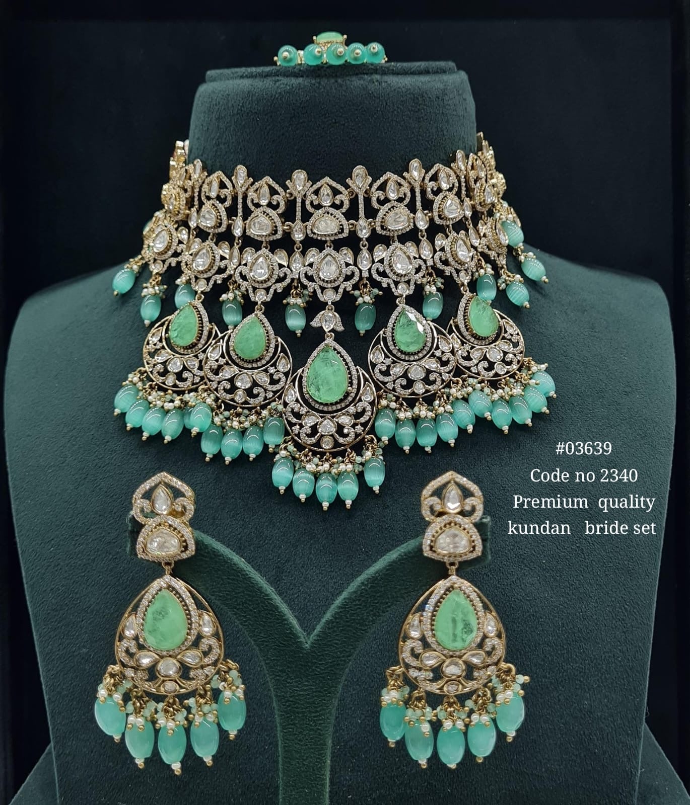 Kundan Bride Set 03639 - KRISHNA'S SWETA JEWELLERY
