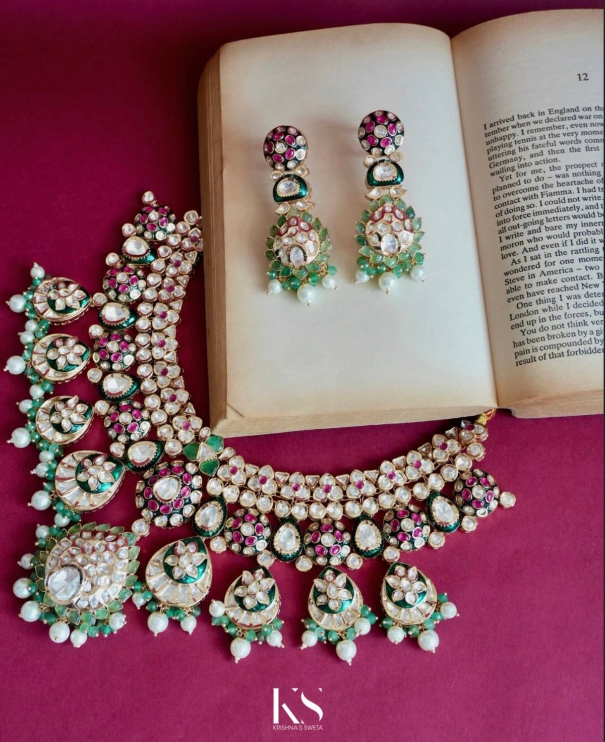 Kundan Bride Set 04307 - KRISHNA'S SWETA JEWELLERY