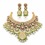 Kundan Bride Set 04307 - KRISHNA'S SWETA JEWELLERY