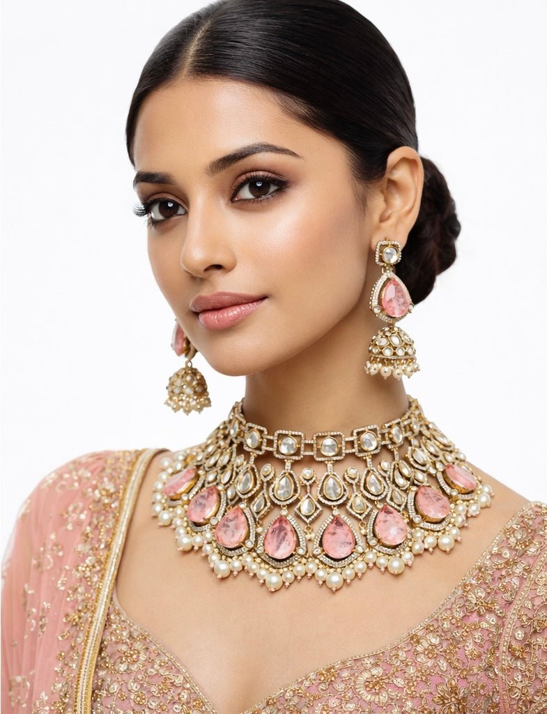 Kundan Bride Set 04538 - KRISHNA'S SWETA JEWELLERY