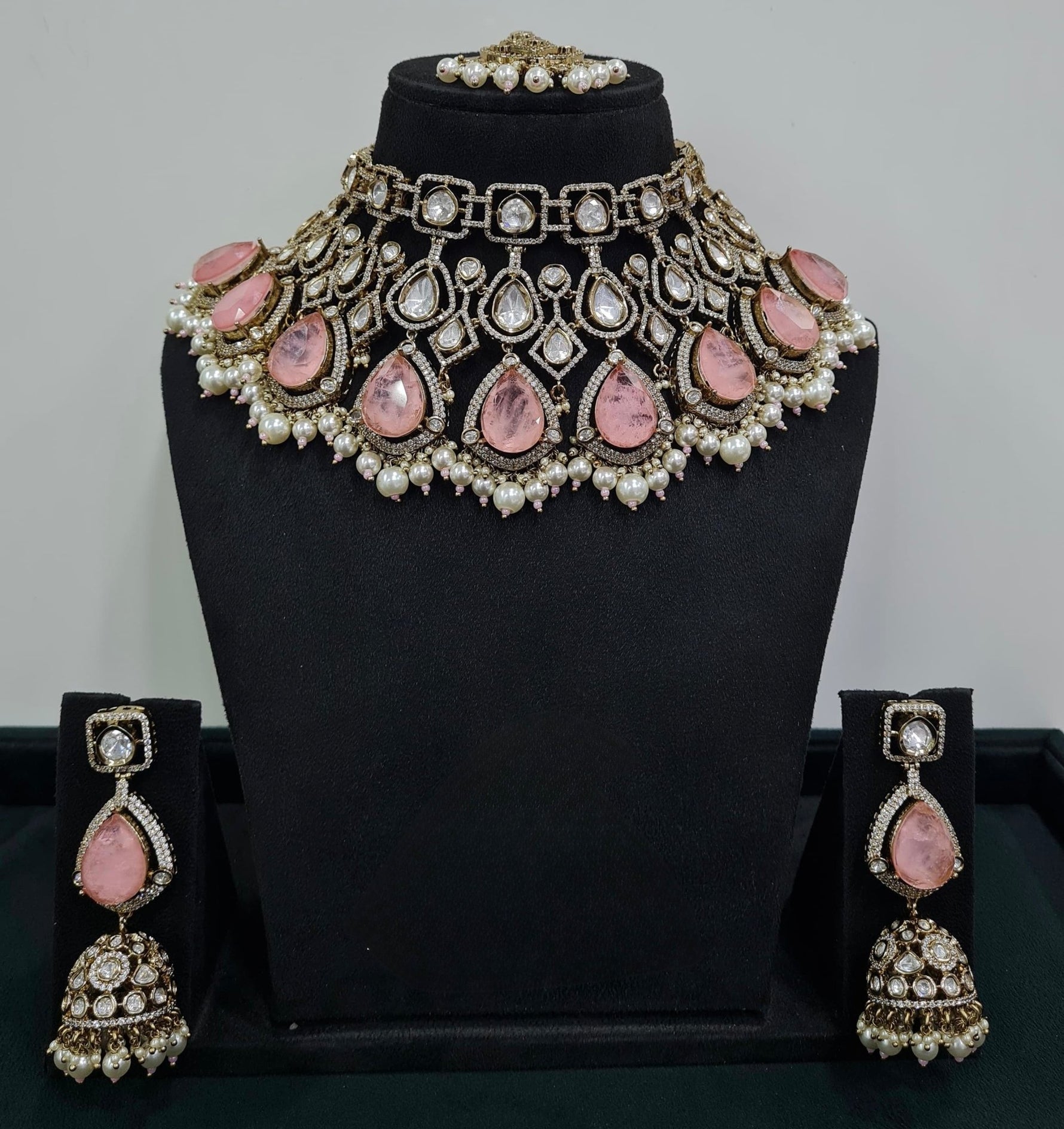 Kundan Bride Set 04538 - KRISHNA'S SWETA JEWELLERY
