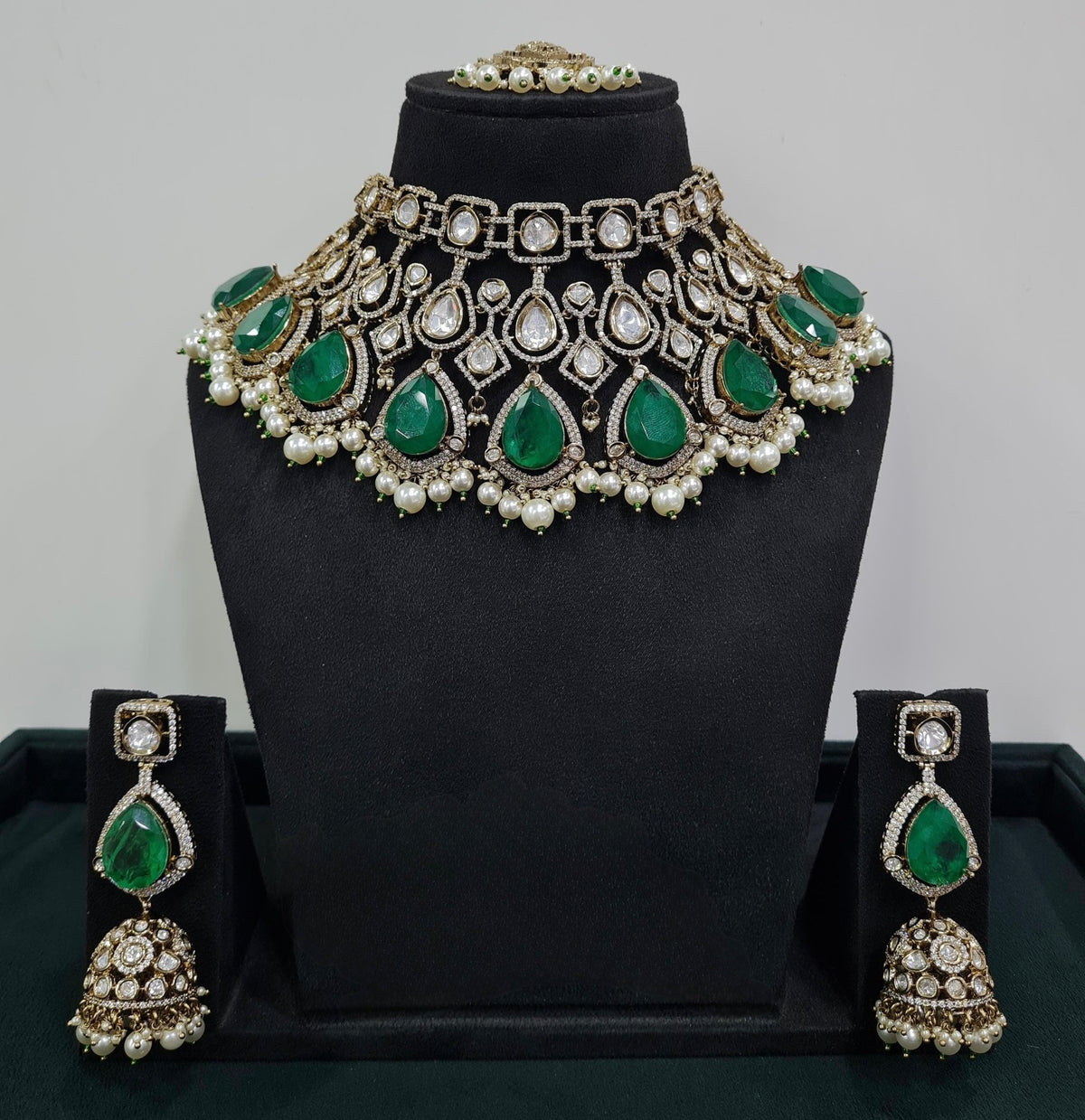 Kundan Bride Set 04538 - KRISHNA'S SWETA JEWELLERY
