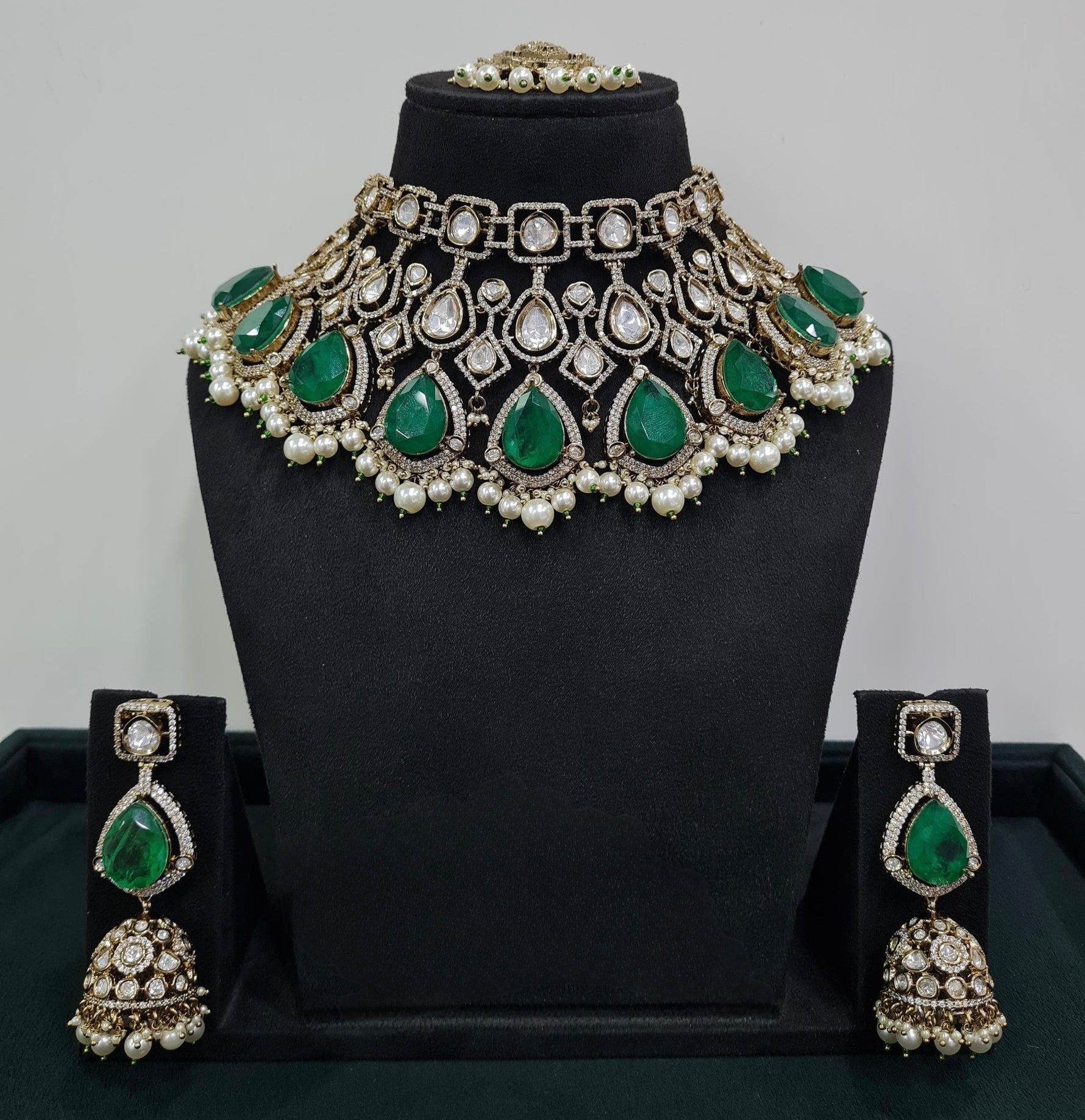 Kundan Bride Set 04538 - KRISHNA'S SWETA JEWELLERY