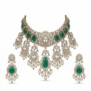 Kundan Bride Set 05348 - KRISHNA'S SWETA JEWELLERY