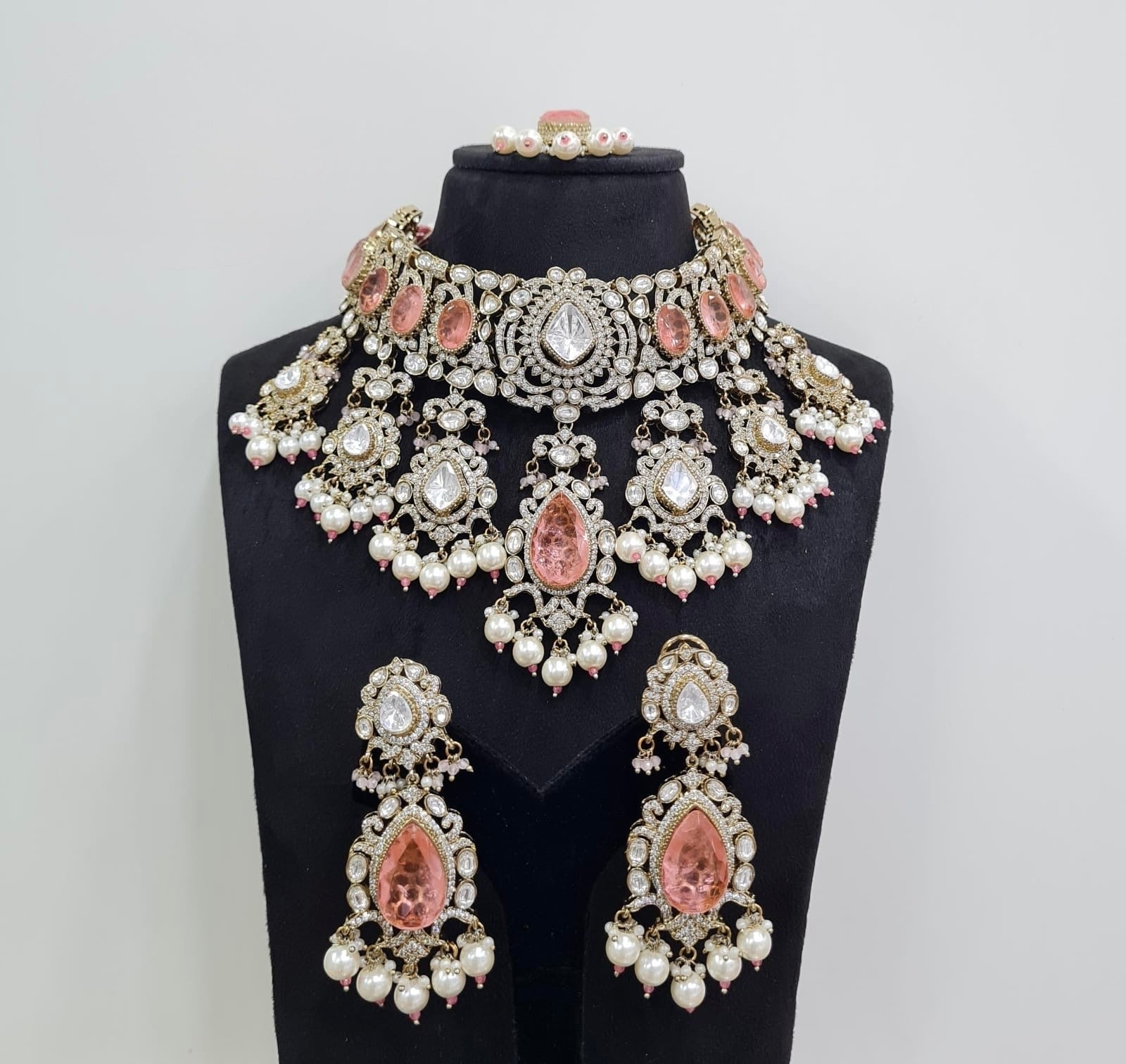 Kundan Bride Set 05348 - KRISHNA'S SWETA JEWELLERY