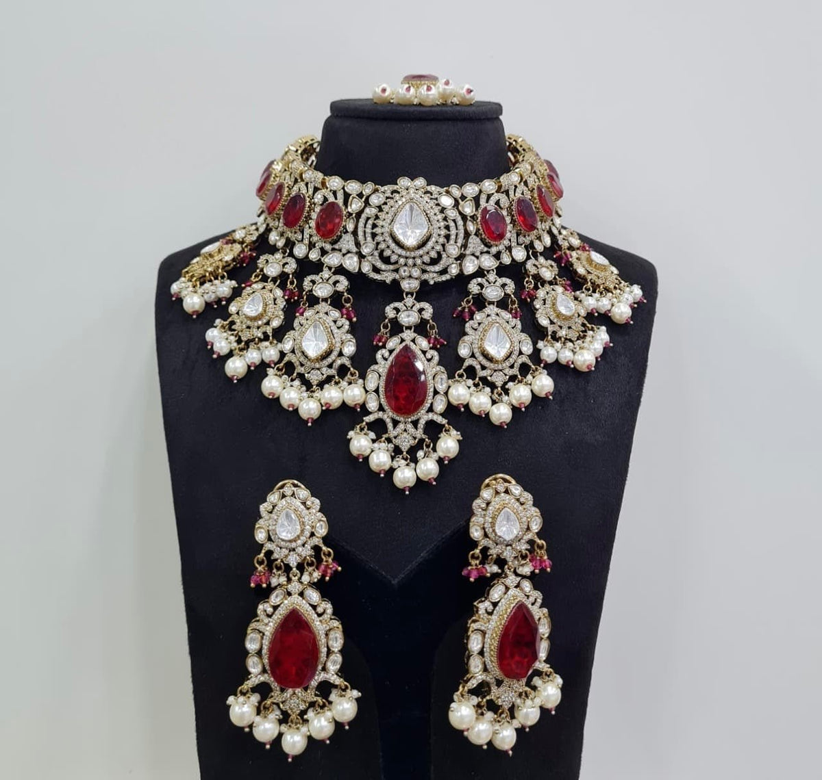 Kundan Bride Set 05348 - KRISHNA'S SWETA JEWELLERY