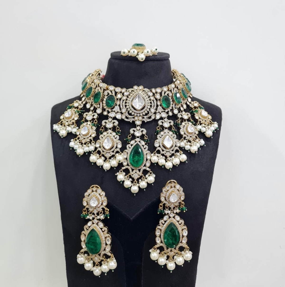 Kundan Bride Set 05348 - KRISHNA'S SWETA JEWELLERY