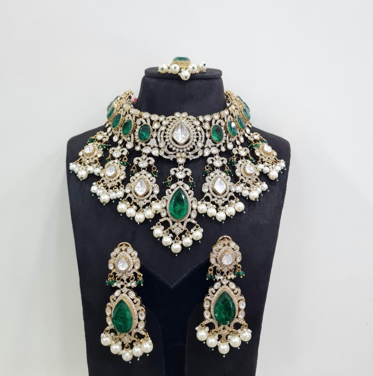 Kundan Bride Set 05348 - KRISHNA'S SWETA JEWELLERY