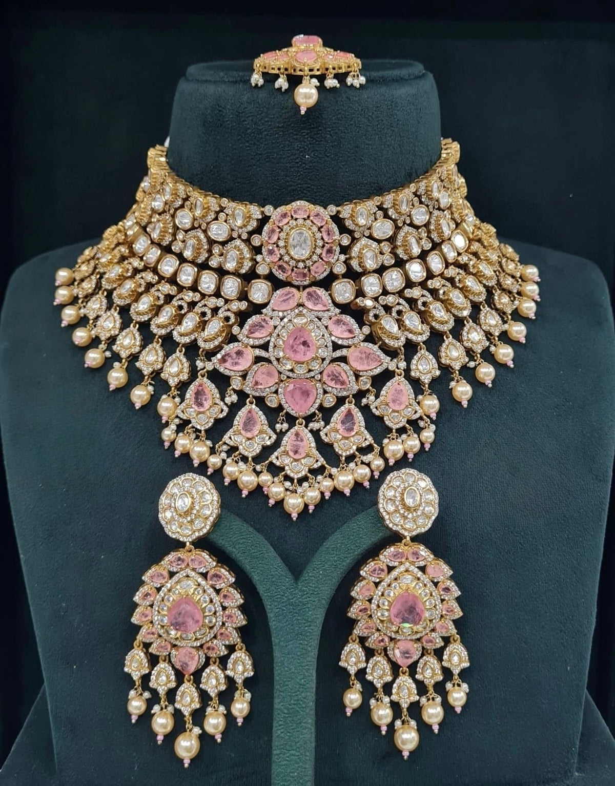 Kundan Bride Set 05496 - KRISHNA'S SWETA JEWELLERY