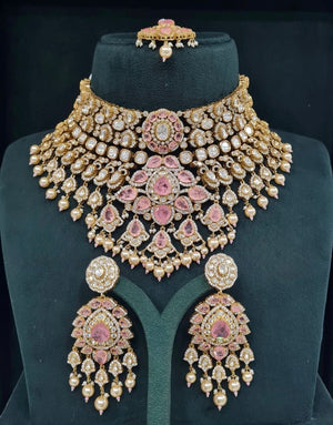 Kundan Bride Set 05496 - KRISHNA'S SWETA JEWELLERY