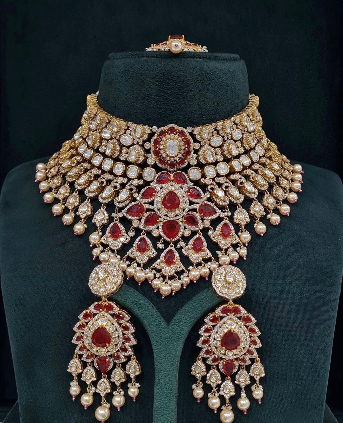 Kundan Bride Set 05496 - KRISHNA'S SWETA JEWELLERY