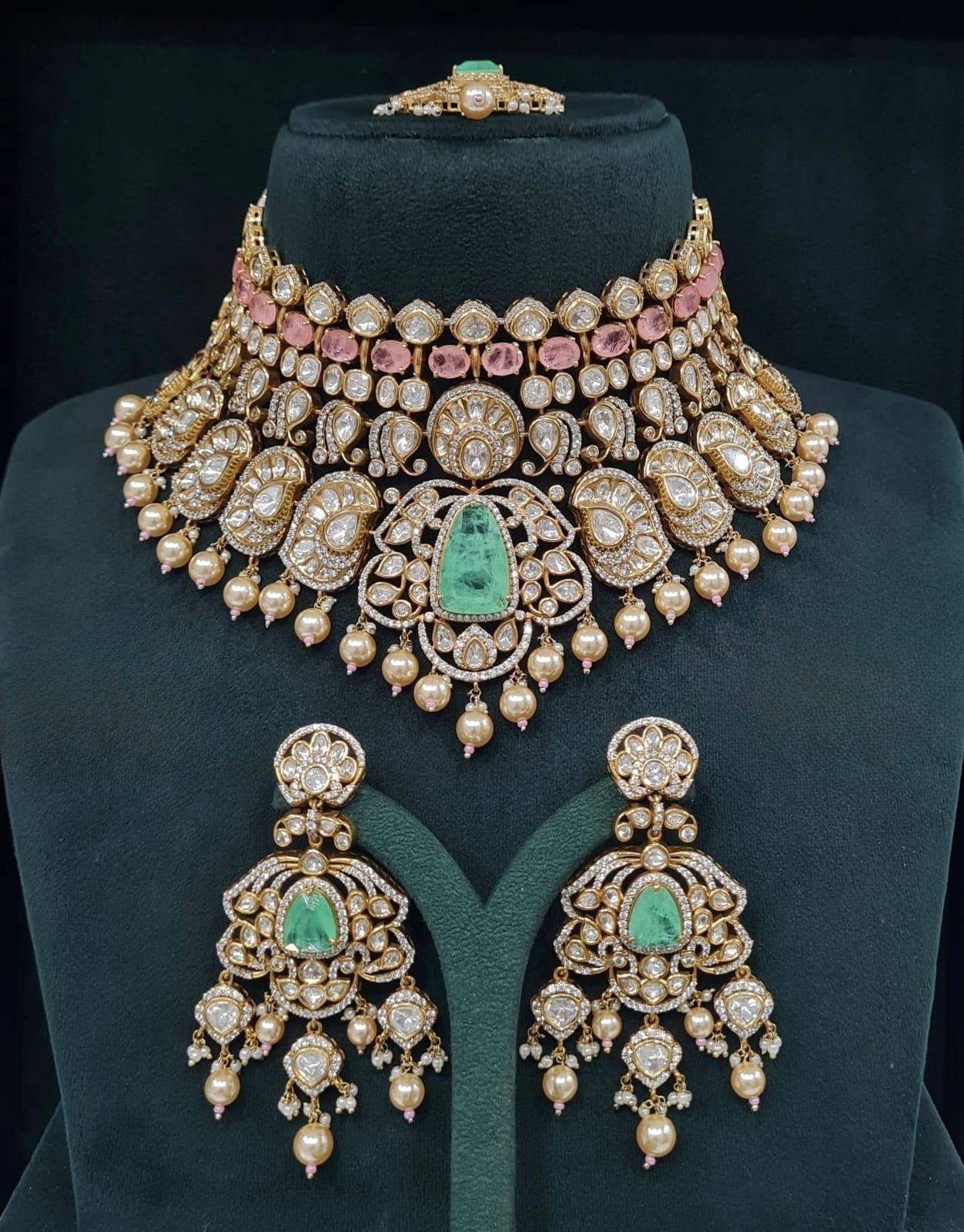Kundan Bride Set 05499 - KRISHNA'S SWETA JEWELLERY