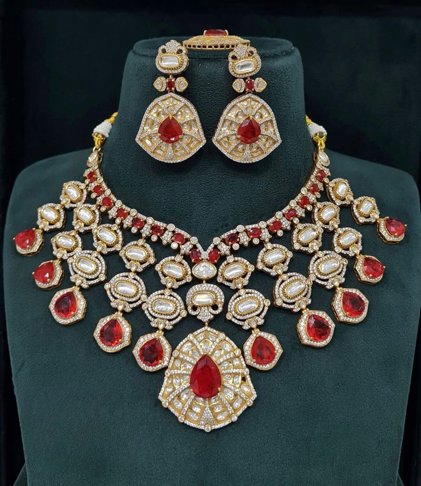 Kundan Bride Set 05501 - KRISHNA'S SWETA JEWELLERY