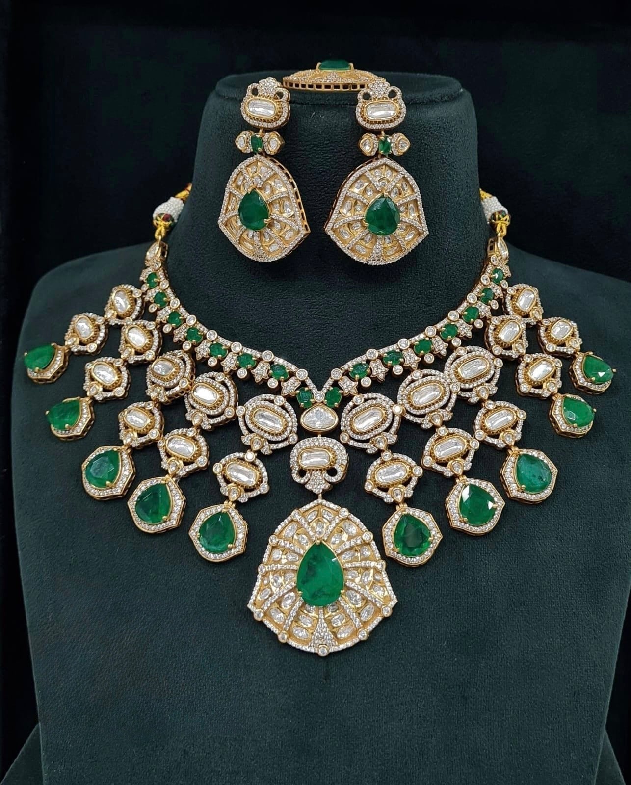 Kundan Bride Set 05501 - KRISHNA'S SWETA JEWELLERY