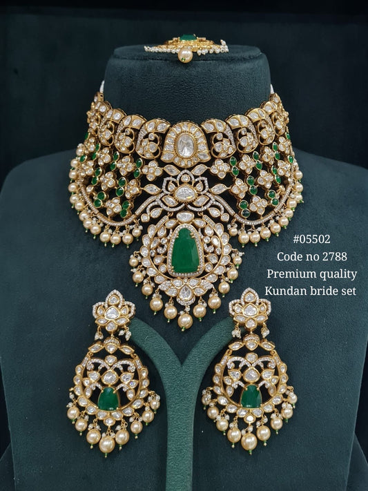 Kundan Bride Set 05502 - KRISHNA'S SWETA JEWELLERY