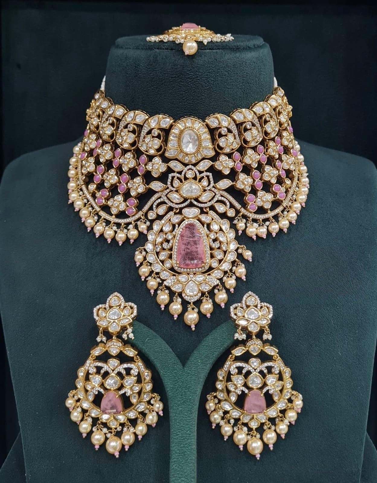 Kundan Bride Set 05502 - KRISHNA'S SWETA JEWELLERY