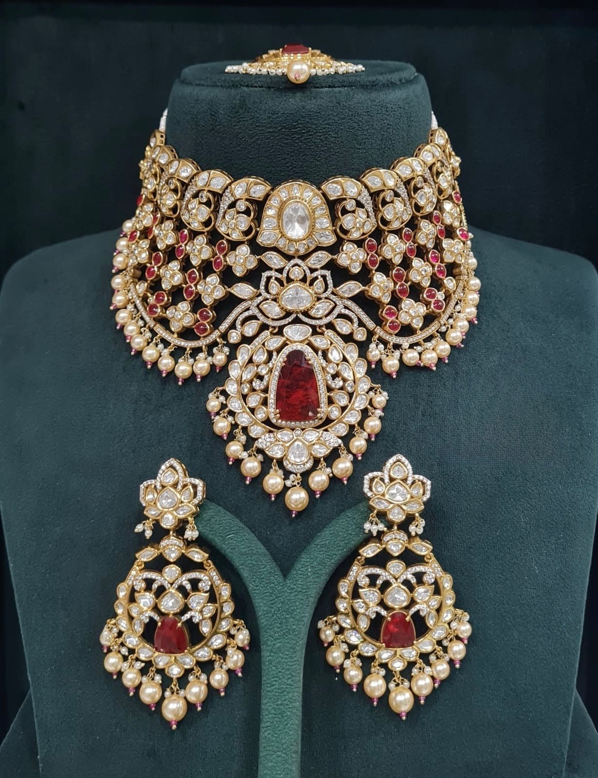 Kundan Bride Set 05502 - KRISHNA'S SWETA JEWELLERY