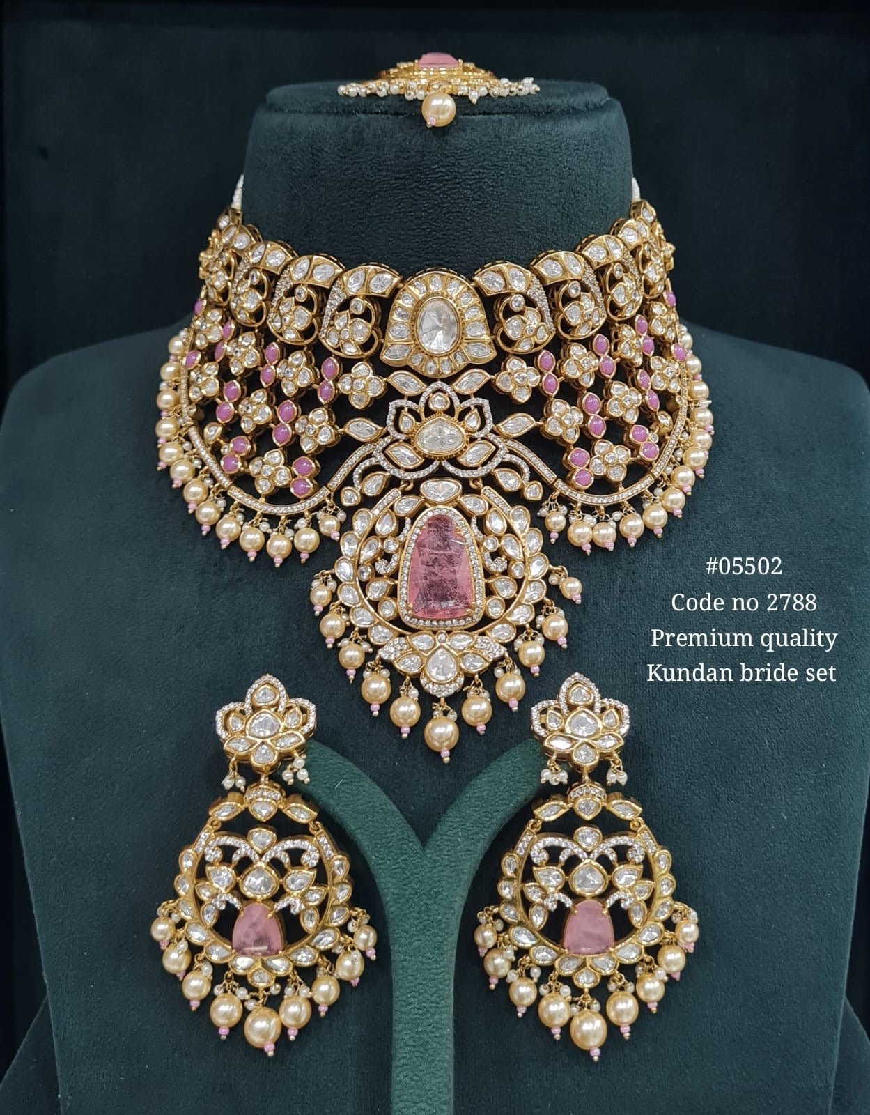 Kundan Bride Set 05502 - KRISHNA'S SWETA JEWELLERY