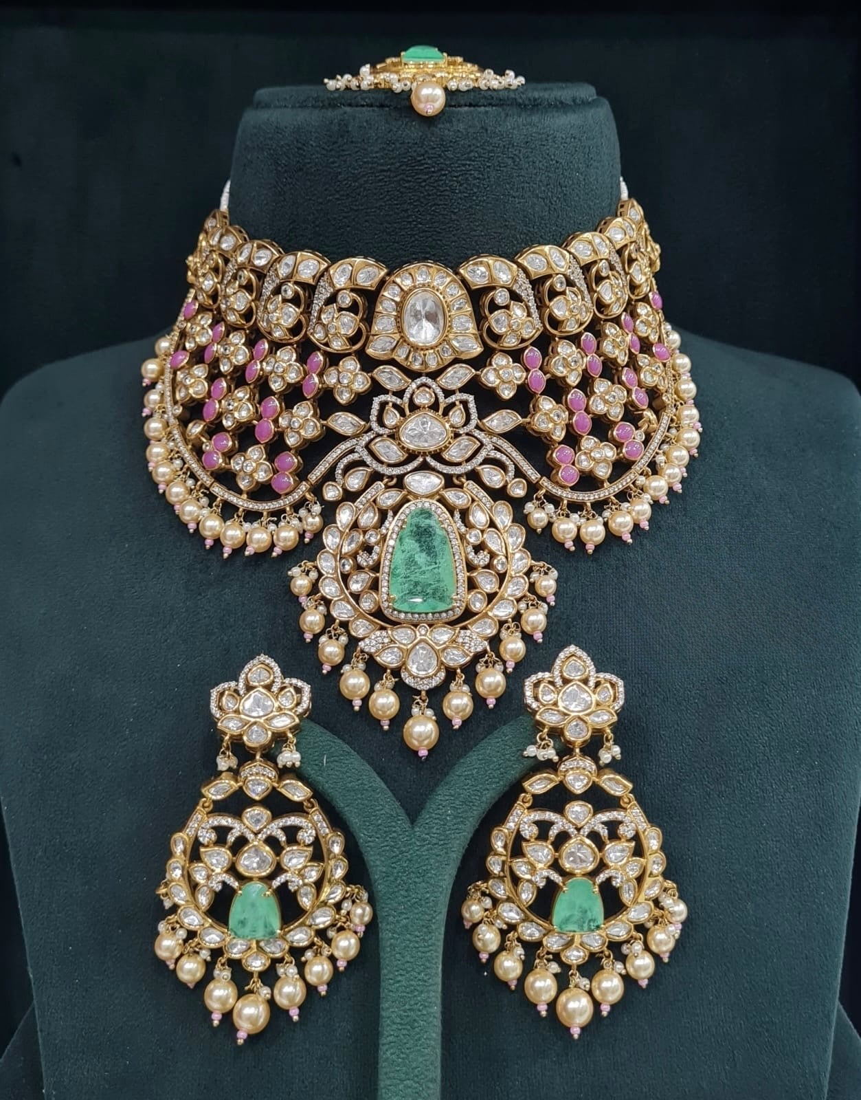Kundan Bride Set 05502 - KRISHNA'S SWETA JEWELLERY