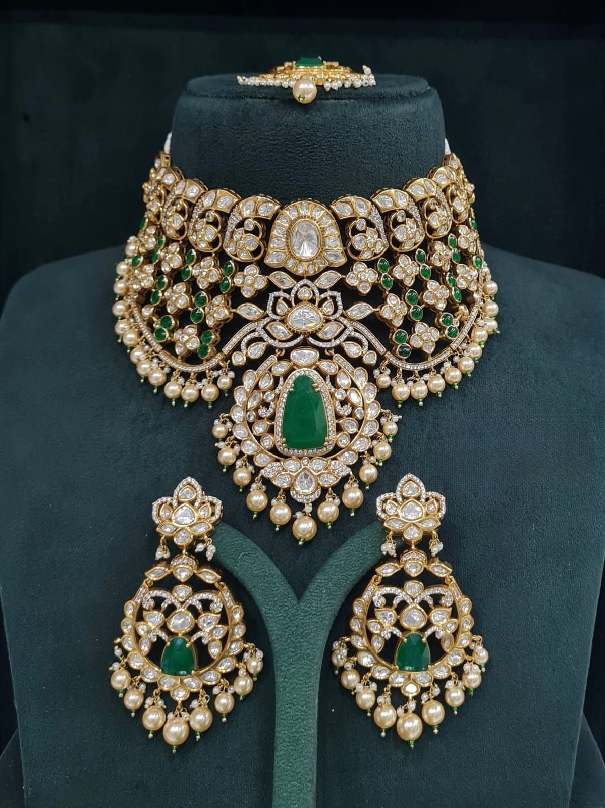 Kundan Bride Set 05502 - KRISHNA'S SWETA JEWELLERY