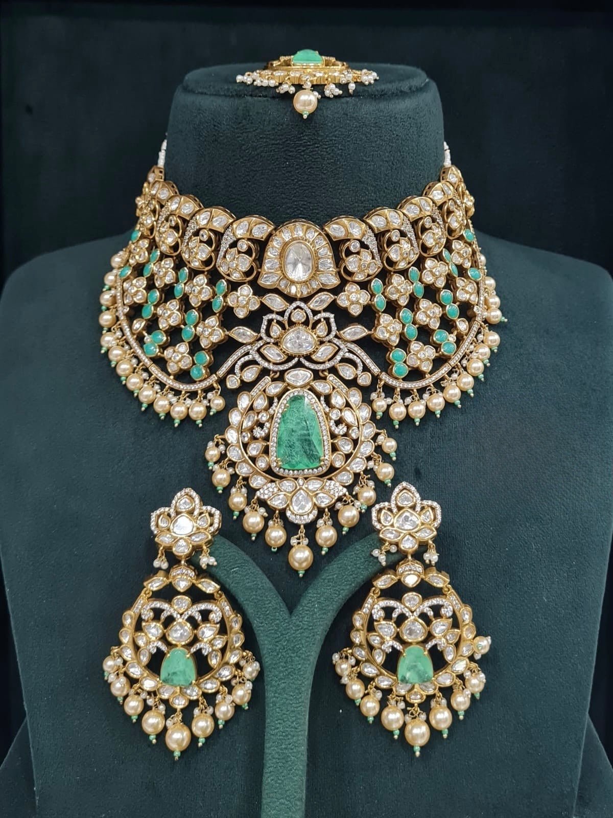 Kundan Bride Set 05502 - KRISHNA'S SWETA JEWELLERY