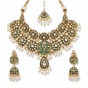Kundan Bride Set 05900 - KRISHNA'S SWETA JEWELLERY