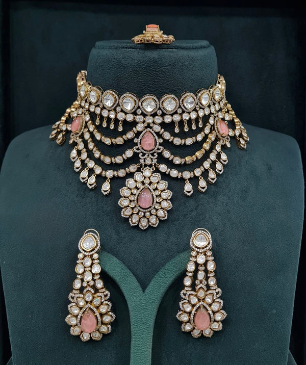 Kundan Bride Set 08105 - KRISHNA'S SWETA JEWELLERY