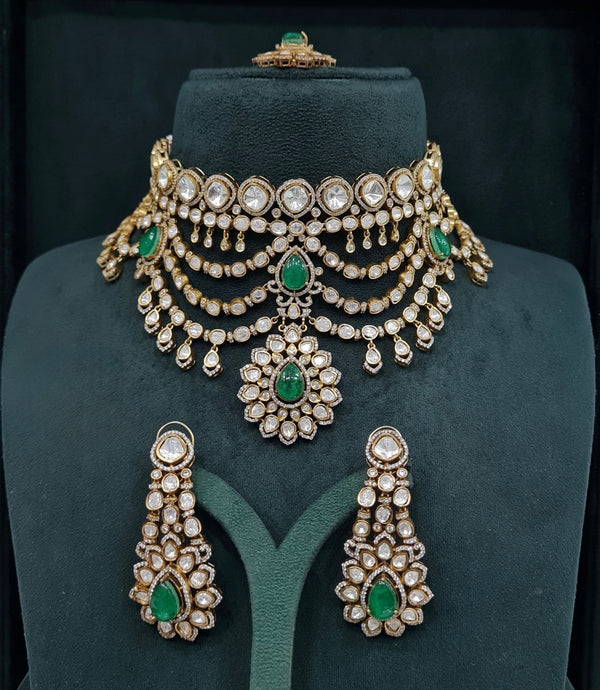 Kundan Bride Set 08105 - KRISHNA'S SWETA JEWELLERY