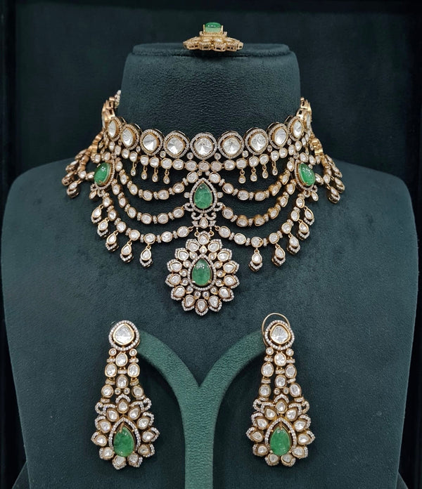 Kundan Bride Set 08105 - KRISHNA'S SWETA JEWELLERY