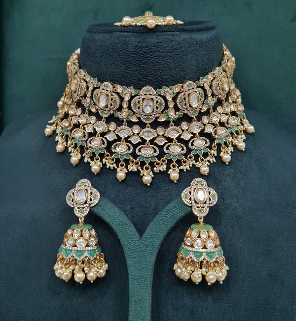 Kundan Bride Set 08289 - KRISHNA'S SWETA JEWELLERY