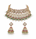 Kundan Bride Set 08289 - KRISHNA'S SWETA JEWELLERY