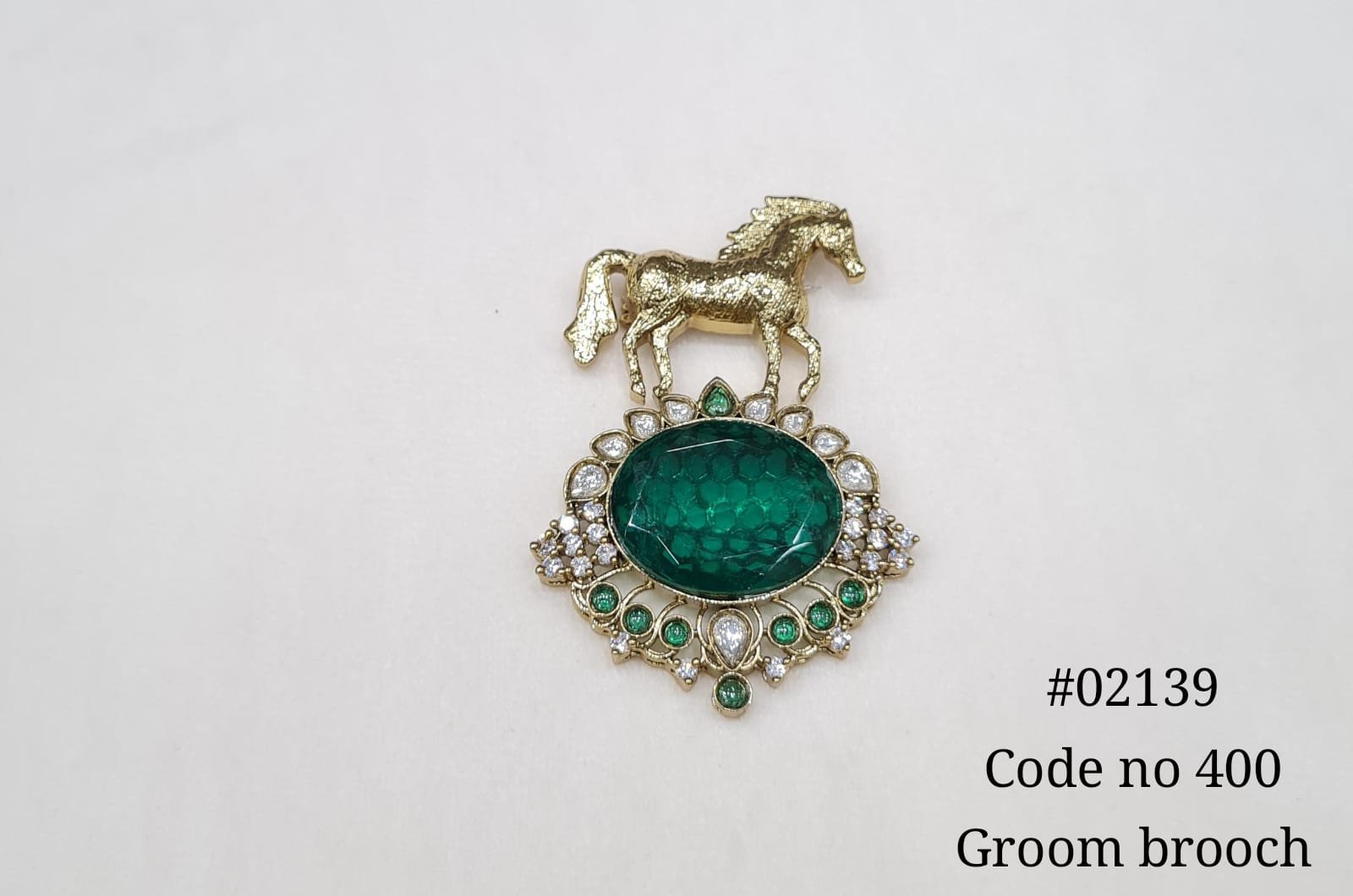 Kundan brooch 02139 - KRISHNA'S SWETA JEWELLERY