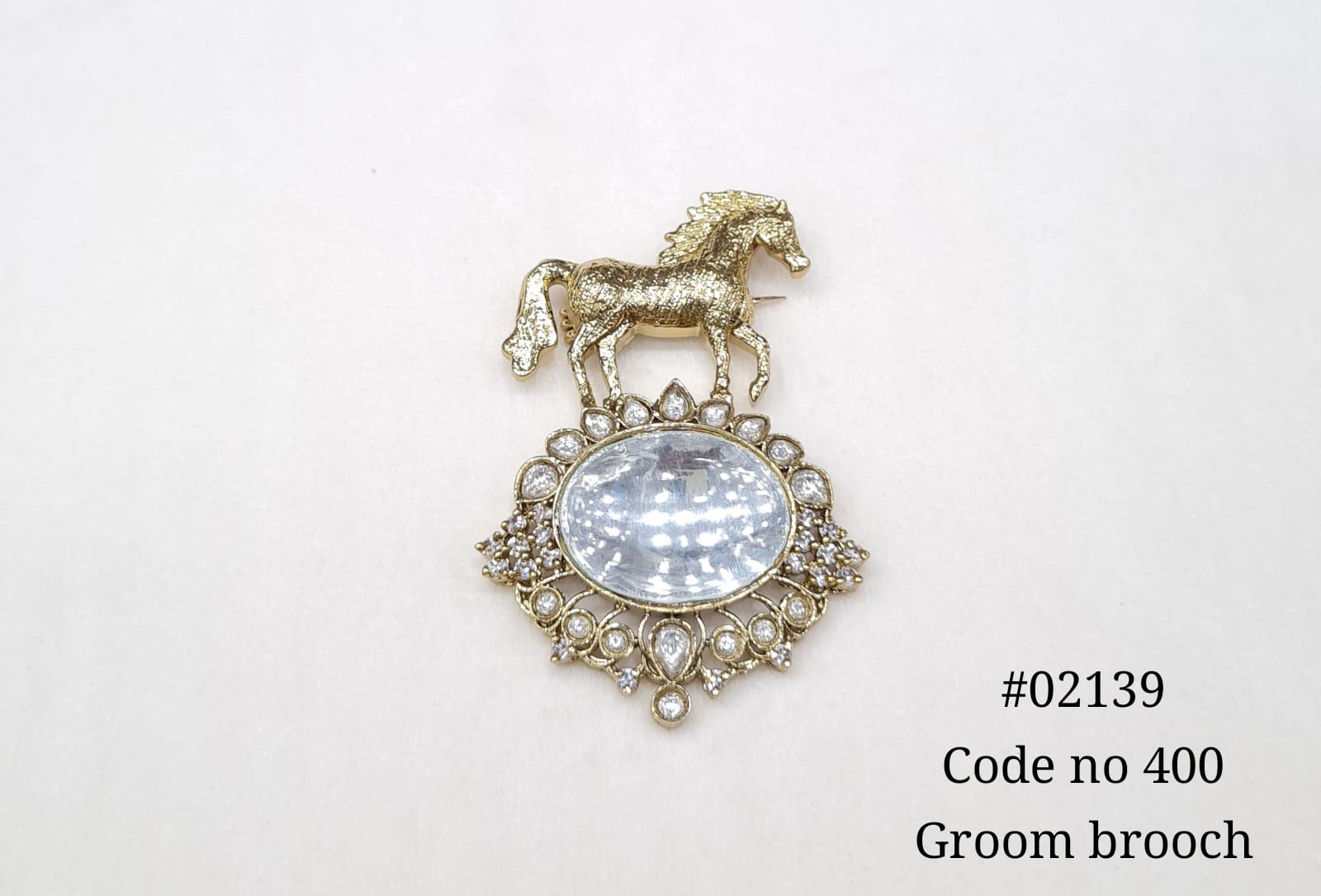 Kundan brooch 02139 - KRISHNA'S SWETA JEWELLERY