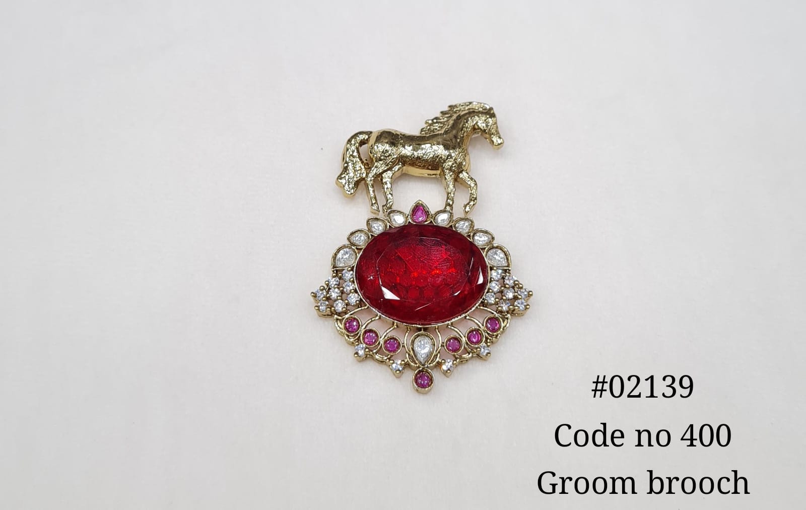 Kundan brooch 02139 - KRISHNA'S SWETA JEWELLERY