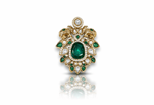 Kundan brooch 02140 - KRISHNA'S SWETA JEWELLERY