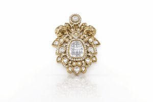 Kundan brooch 02140 - KRISHNA'S SWETA JEWELLERY