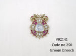 Kundan brooch 02141 - KRISHNA'S SWETA JEWELLERY