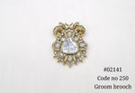 Kundan brooch 02141 - KRISHNA'S SWETA JEWELLERY