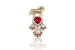 Kundan Brooch 02303 - KRISHNA'S SWETA JEWELLERY
