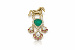 Kundan Brooch 02303 - KRISHNA'S SWETA JEWELLERY