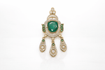 Kundan brooch 02305 - KRISHNA'S SWETA JEWELLERY