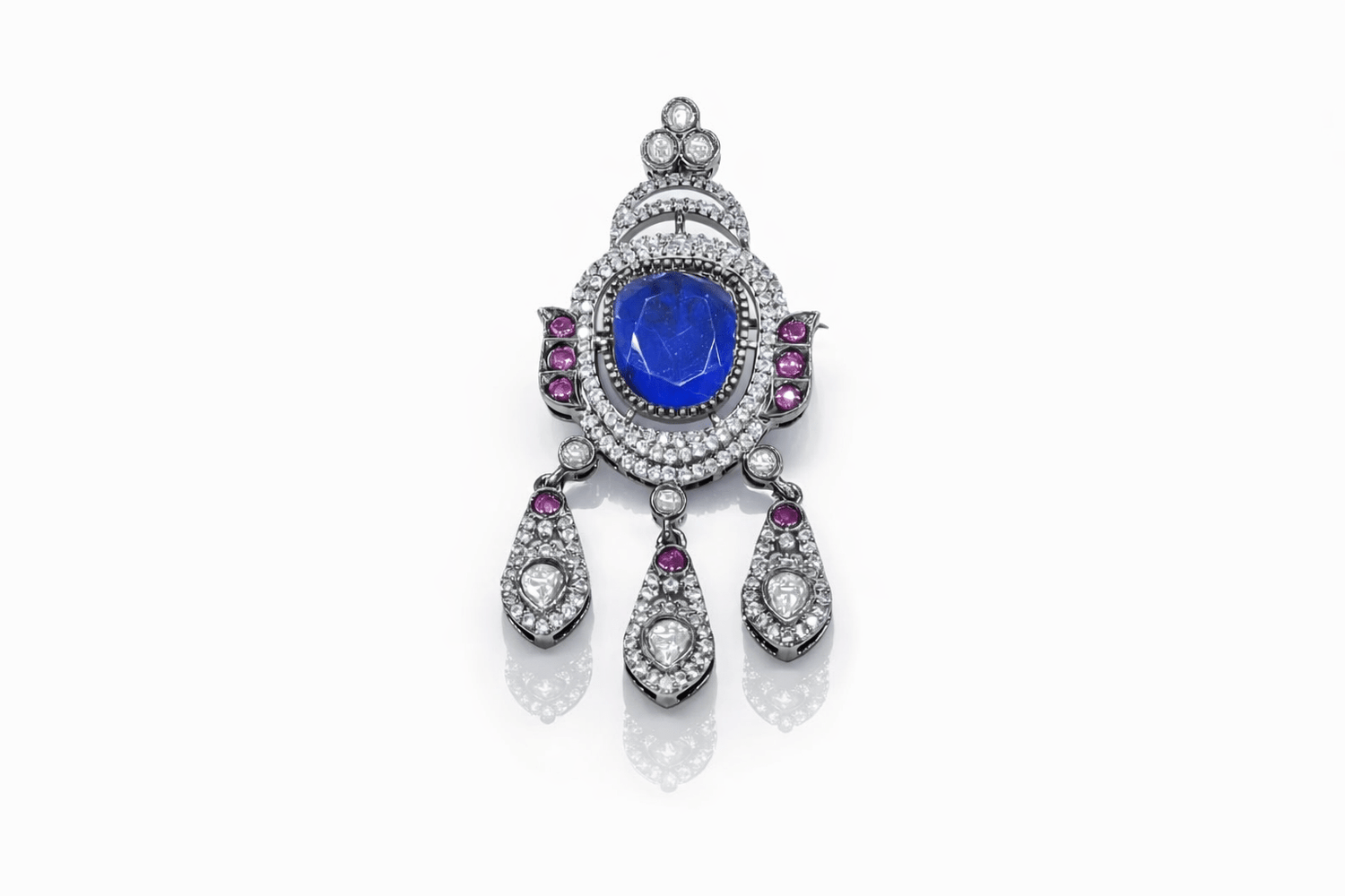 Kundan brooch 02305 - KRISHNA'S SWETA JEWELLERY