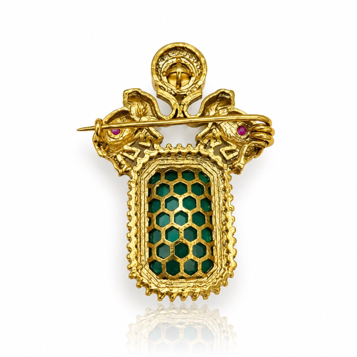 Kundan brooch 02477 - Krishna's Sweta Jewellery