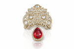 Kundan brooch 03043 - KRISHNA'S SWETA JEWELLERY