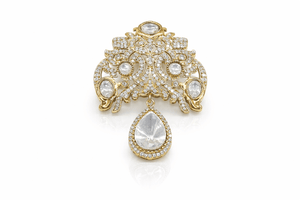Kundan brooch 03043 - KRISHNA'S SWETA JEWELLERY