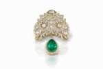 Kundan brooch 03043 - KRISHNA'S SWETA JEWELLERY