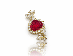 Kundan Brooch 03932 - KRISHNA'S SWETA JEWELLERY