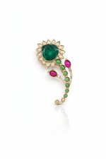 Kundan Brooch 04459 - KRISHNA'S SWETA JEWELLERY