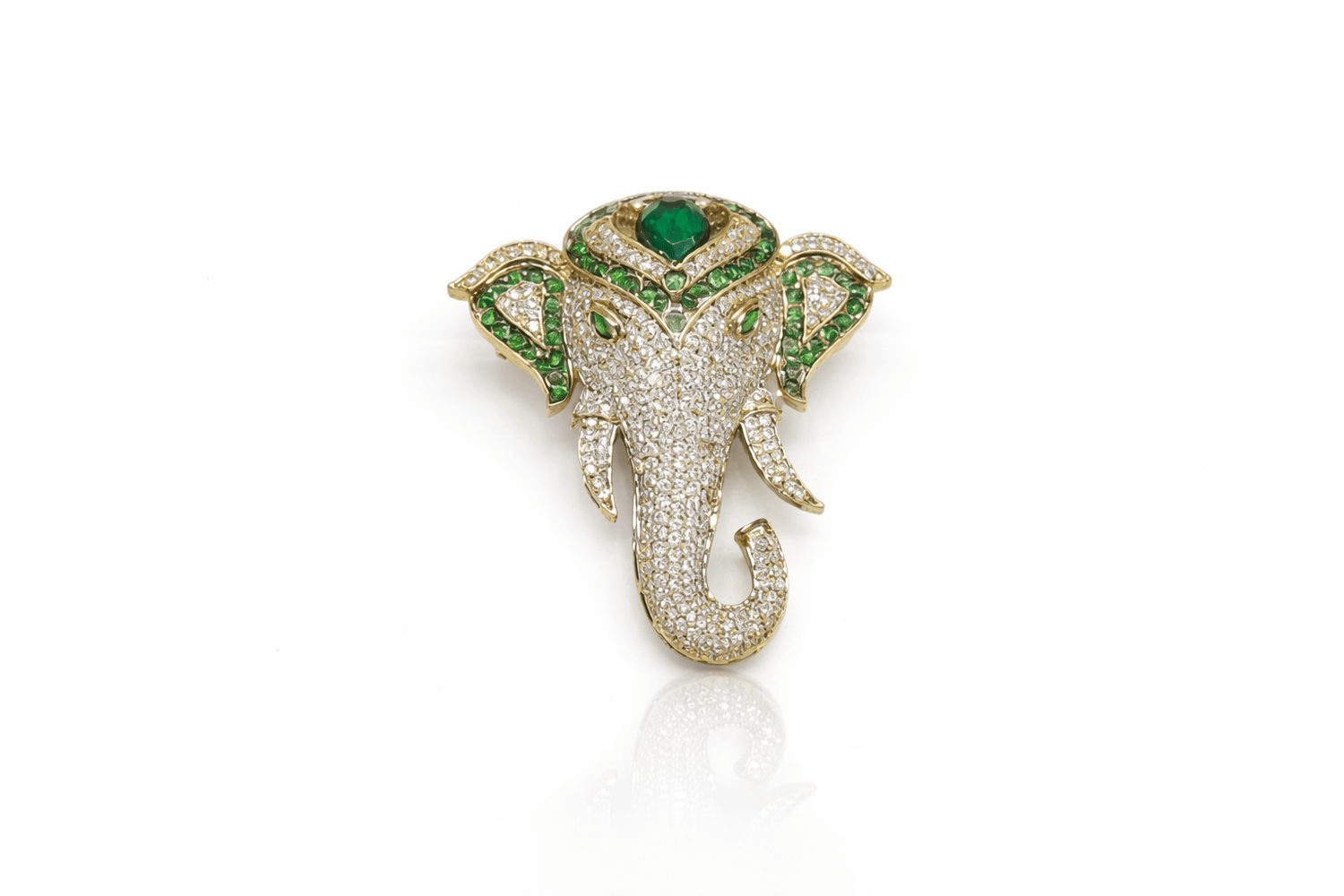 Kundan Brooch 06837 - KRISHNA'S SWETA JEWELLERY